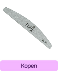 Nagelvijl TUFI profi PREMIUM grijs 100/180 grit 17,8 cm 1 st